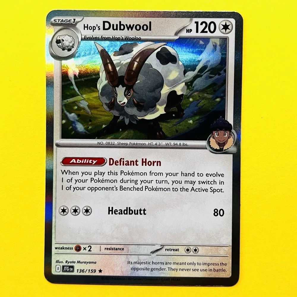 Hop's Dubwool 136/159‎ Holo Rare Trainer Pokemon Card NM